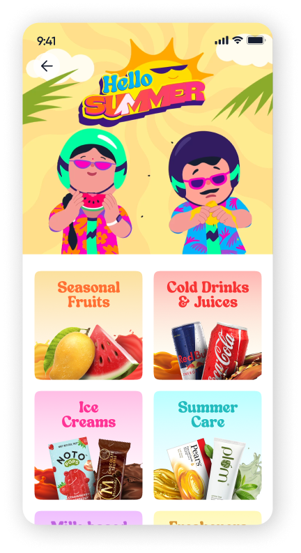 Dunzo Summer Custom Page